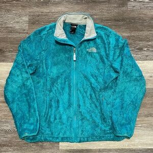 The North Face Osito Fleece Jacket Teal Full Zip Women’s Size Large Super Soft